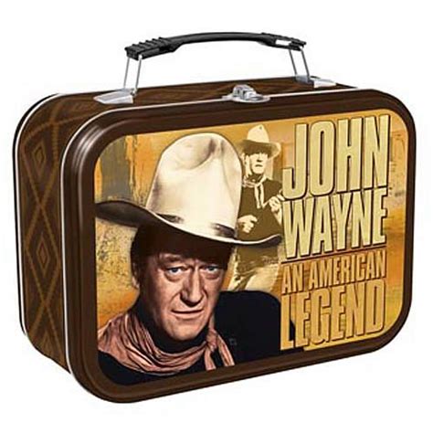 john wayne metal lunch box|John Wayne An American Legend Lunch Box .